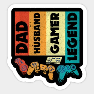 Dad Husband  Legend, Dad Video Sticker